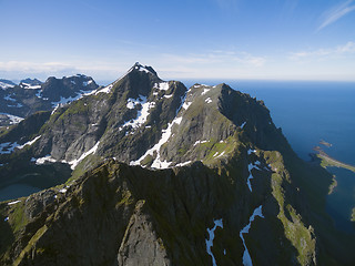 Image showing Mountains on Lofoten