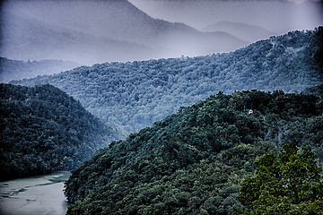 Image showing view of Lake Fontana in western North Carolina in the Great Smok