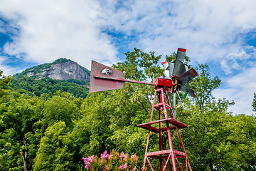 Image showing Old antique Aermotor windmill used to pump water