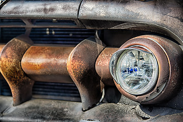 Image showing details of old rusty auto 