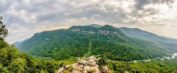 Image showing scenes near chimney rock and lake lure in blue ridge mountains n