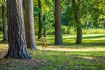 Image showing picnic area at woods ferry park in south carolina