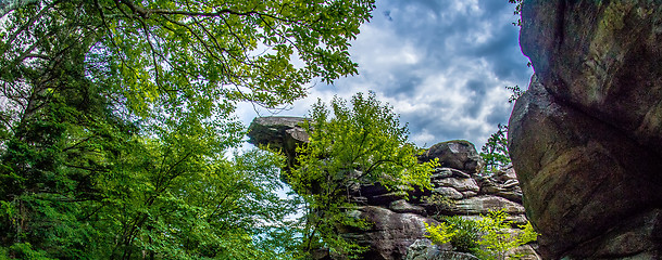 Image showing scenes near chimney rock and lake lure in blue ridge mountains n