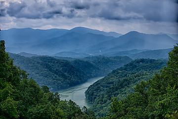 Image showing view of Lake Fontana in western North Carolina in the Great Smok
