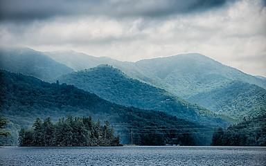 Image showing lake santeetlah in great smoky mountains