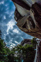 Image showing scenes near chimney rock and lake lure in blue ridge mountains n