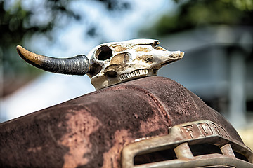 Image showing details of old rusty auto 