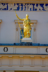 Image showing historic   marble and statue in  of london england