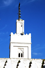 Image showing  muslim the history  symbol  in   minaret religion and  blue    