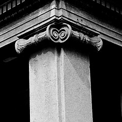 Image showing abstract old column in the  country  of europe italy and marble 