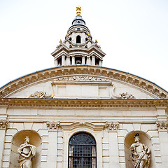 Image showing historic   marble and statue in old city of london england