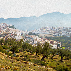 Image showing old city in morocco africa land home and landscape valley