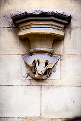 Image showing historic   marble and statue in  of london england