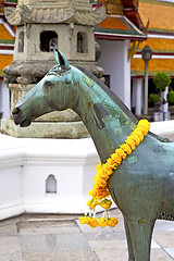 Image showing horse  in the temple bronze  palaces   