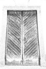 Image showing wall door in italy land europe architecture and wood the histori