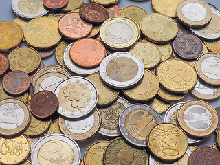 Image showing Euro coins