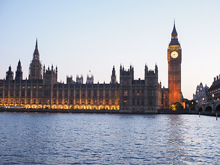 Image showing Houses of Parliament in London