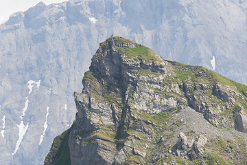 Image showing Typical view of the Swiss alps