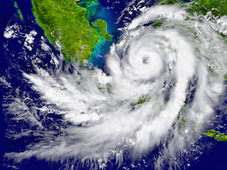 Image showing Hurricane over Southeast Asia