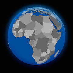 Image showing Africa on political Earth