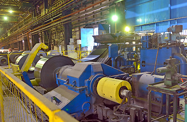Image showing Production of role steel
