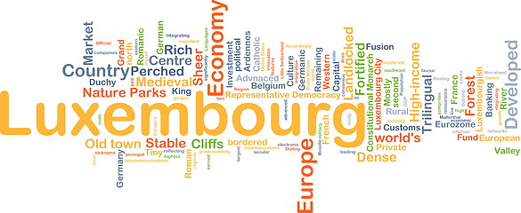 Image showing Luxembourg background concept