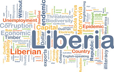 Image showing Liberia background concept