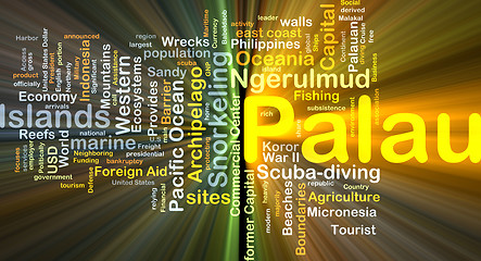 Image showing Palau background concept glowing