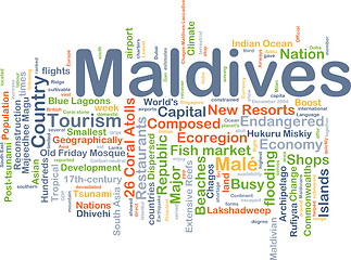 Image showing Maldives background concept