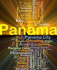 Image showing Panama background concept glowing