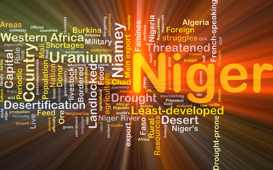 Image showing Niger background concept glowing