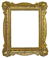 Image showing Old wooden gilded Frame