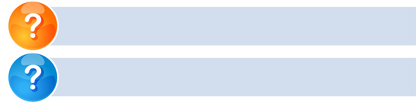 Image showing Question List Two blank business diagram illustration