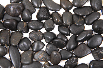 Image showing black stones background