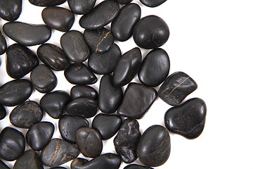 Image showing black stones background