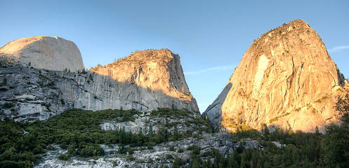 Image showing Sunset in Yosemite park