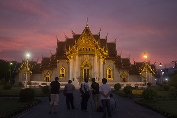 Image showing ASIA THAILAND BANGKOK WAT BENCHAMABOPHIT