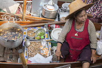 Image showing ASIA THAILAND SAMUT SONGKHRAM THA KHA FLOATING MARKET