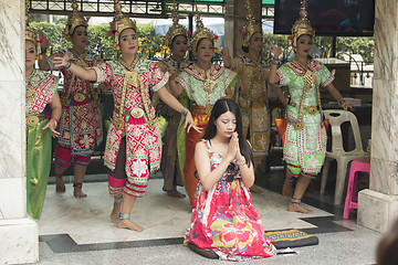 Image showing ASIA THAILAND BANGKOK ERAWAN SHRINE DANCE