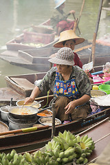 Image showing ASIA THAILAND SAMUT SONGKHRAM THA KHA FLOATING MARKET