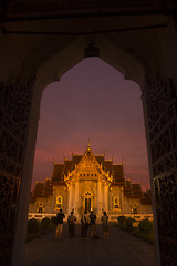 Image showing ASIA THAILAND BANGKOK WAT BENCHAMABOPHIT