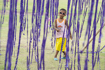 Image showing ASIA THAILAND BANGKOK SANAM LUANG KITE FLYING