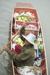 Image showing ASIA THAILAND SAMUT SONGKHRAM THA KHA FLOATING MARKET