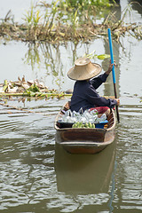 Image showing ASIA THAILAND SAMUT SONGKHRAM THA KHA FLOATING MARKET