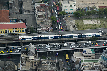 Image showing ASIA THAILAND BANGKOK RIVERSIDE SKYLINE