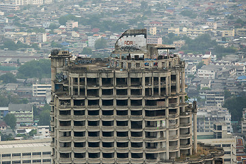 Image showing ASIA THAILAND BANGKOK RIVERSIDE SKYLINE