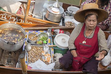 Image showing ASIA THAILAND SAMUT SONGKHRAM THA KHA FLOATING MARKET