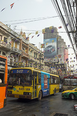 Image showing ASIA THAILAND BANGKOK RIVERSIDE CITY LIFE BUS