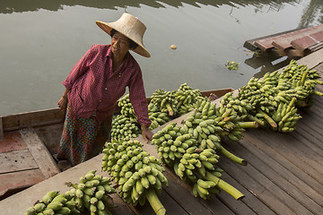 Image showing ASIA THAILAND SAMUT SONGKHRAM THA KHA FLOATING MARKET