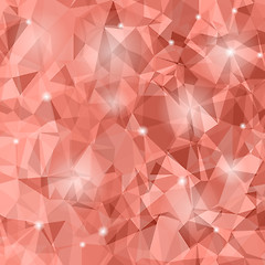 Image showing Abstract Red Polygonal Background